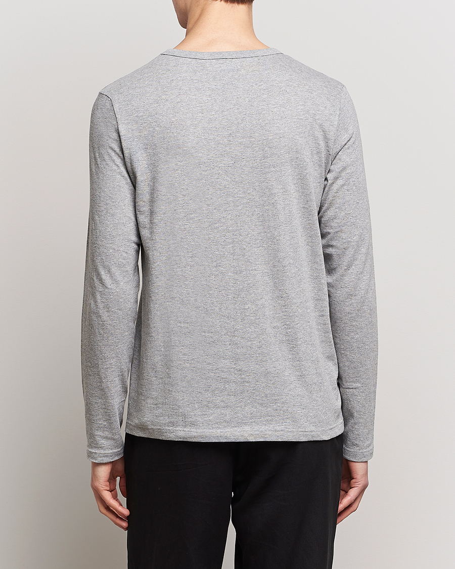 Mies | T-paidat | Merz b. Schwanen | 1950s Classic Loopwheeled Longsleeve Tee Grey Marl