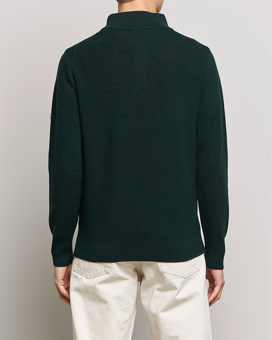 Mies | Puserot | Merz b. Schwanen | Merino Wool Half Zip Forest