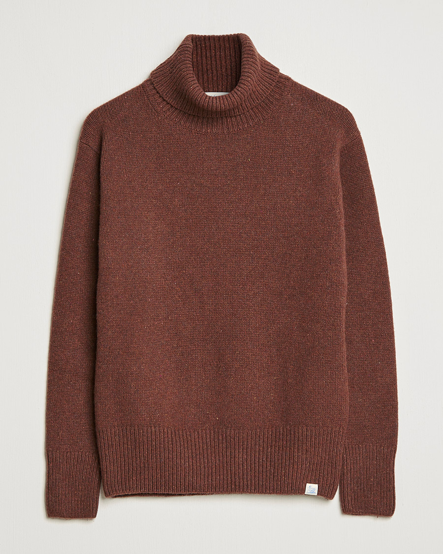 Mies | Puserot | Merz b. Schwanen | Cashmere/Merino Rollneck Chestnut