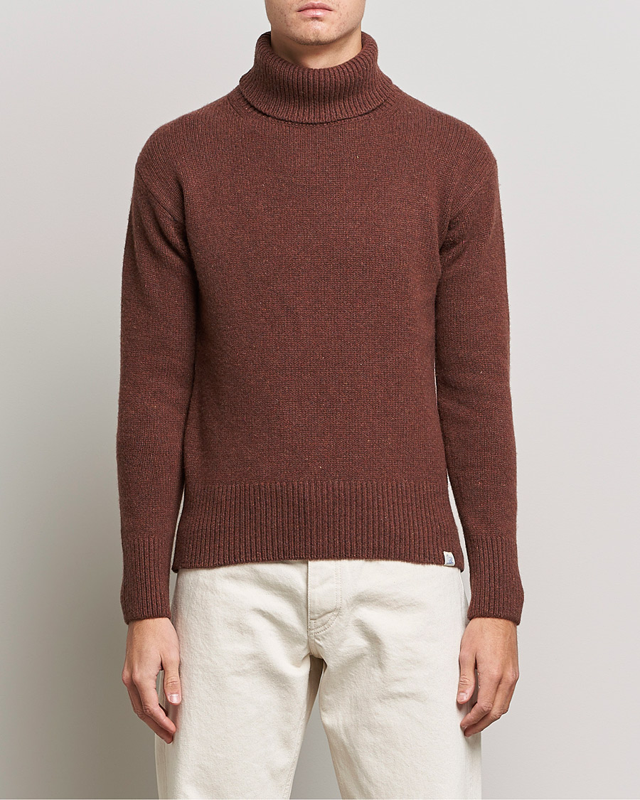 Mies | Puserot | Merz b. Schwanen | Cashmere/Merino Rollneck Chestnut
