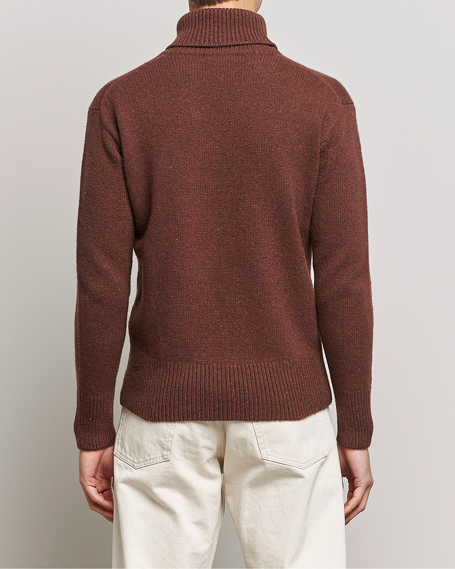 Mies | Puserot | Merz b. Schwanen | Cashmere/Merino Rollneck Chestnut