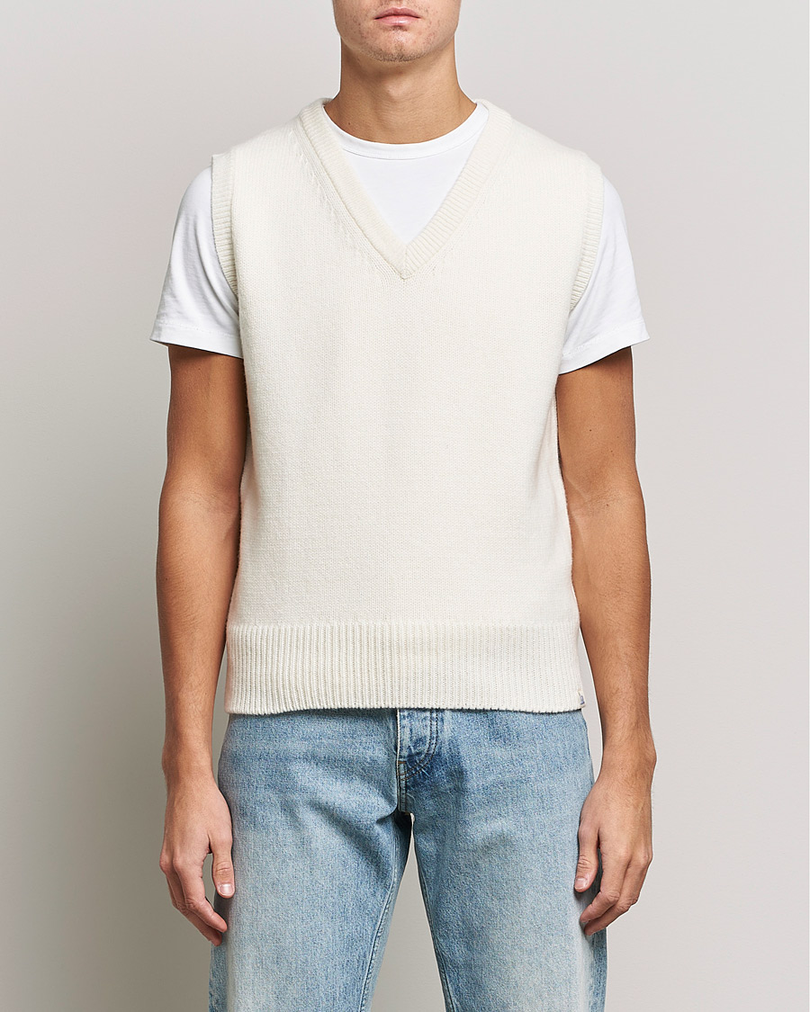 Mies | Puserot | Merz b. Schwanen | Cashmere/Merino Vest Nature