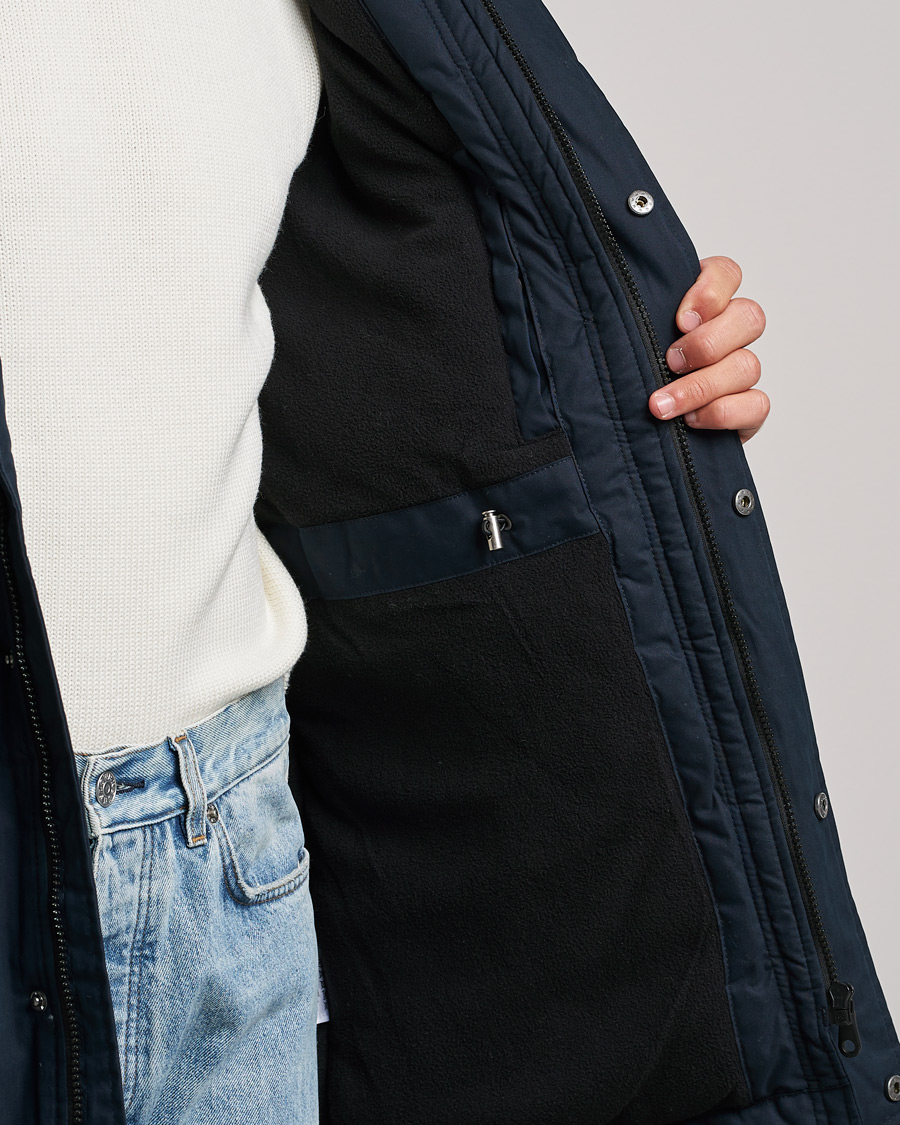 Mies | Takit | Lyle & Scott | Winter Weight Micro Fleece Parka Dark Navy