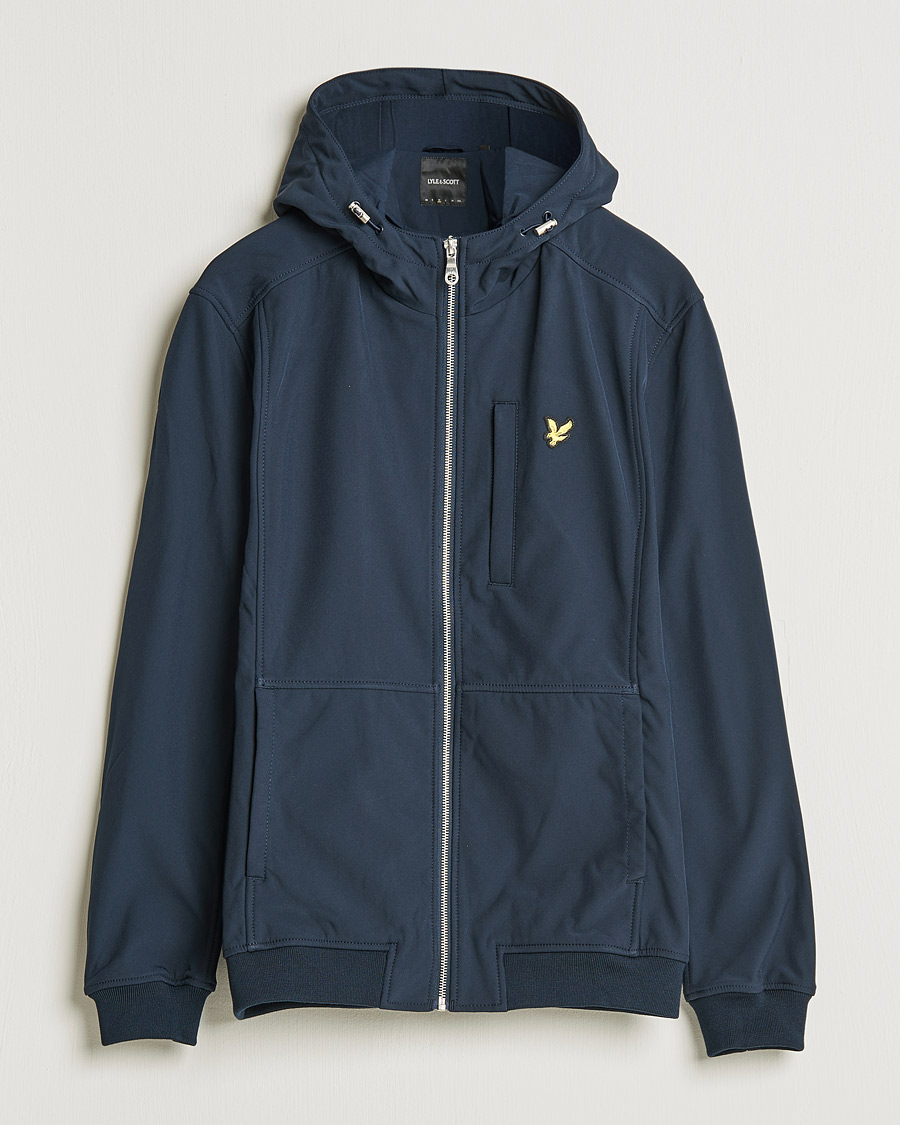 Mies | Takit | Lyle & Scott | Softshell Hooded Jacket Dark Navy