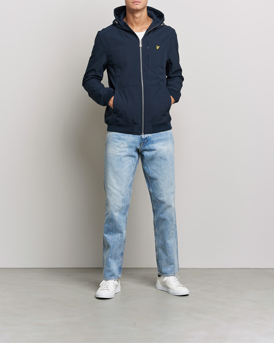 Mies | Takit | Lyle & Scott | Softshell Hooded Jacket Dark Navy