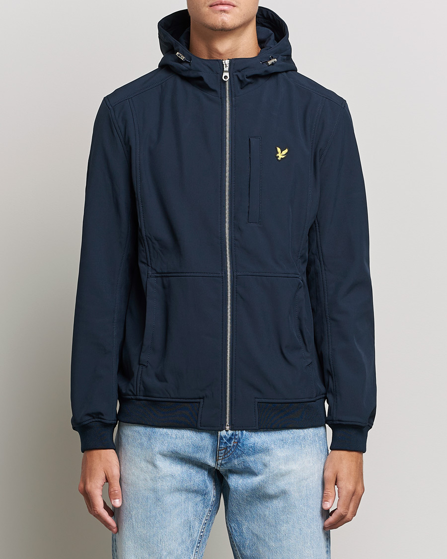 Mies | Takit | Lyle & Scott | Softshell Hooded Jacket Dark Navy