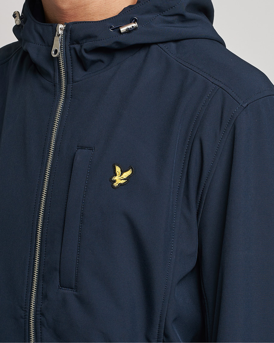Mies | Takit | Lyle & Scott | Softshell Hooded Jacket Dark Navy