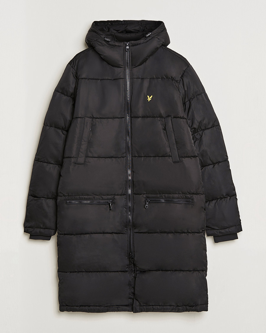 Mies | Takit | Lyle & Scott | Long Line Wadded Jacket Black