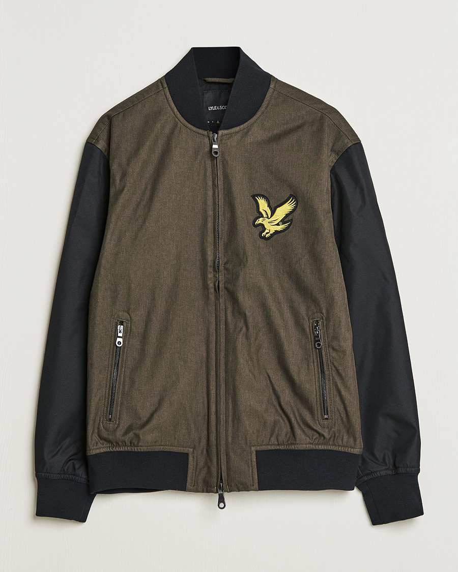 Mies | Takit | Lyle & Scott | Black Bomber Jacket Olive