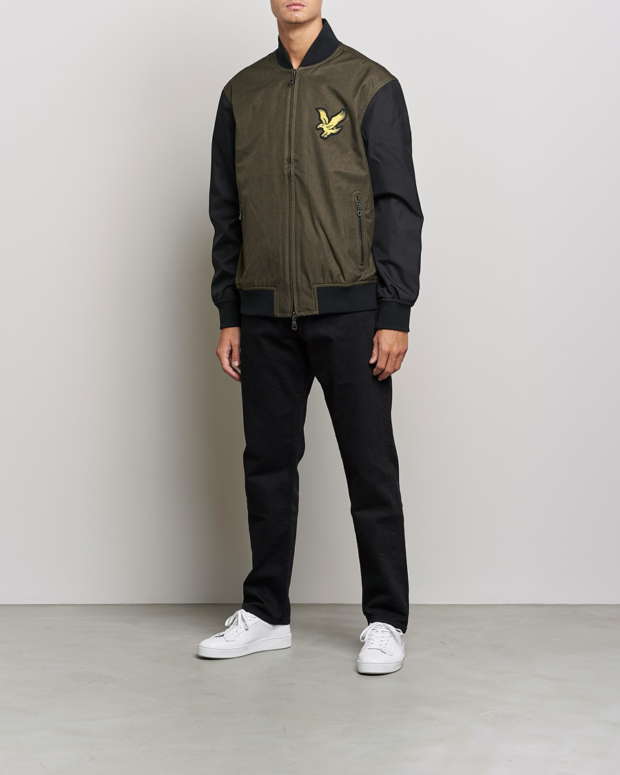 Mies | Takit | Lyle & Scott | Black Bomber Jacket Olive