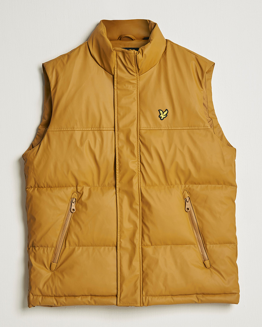 Mies | Takit | Lyle & Scott | Rubberised Wadded Gilet Vest Anniversary Gold