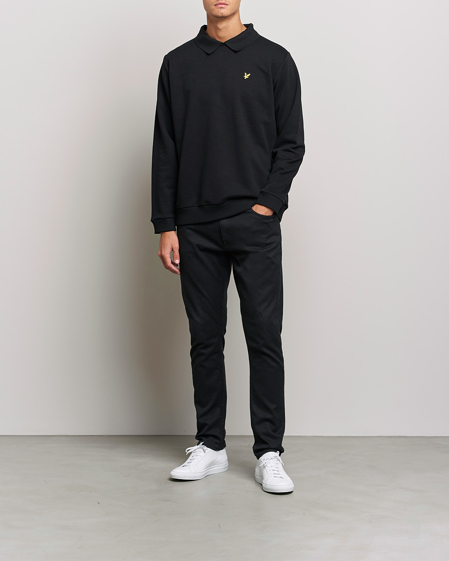 Mies | Puserot | Lyle & Scott | Collored Crew Neck Black