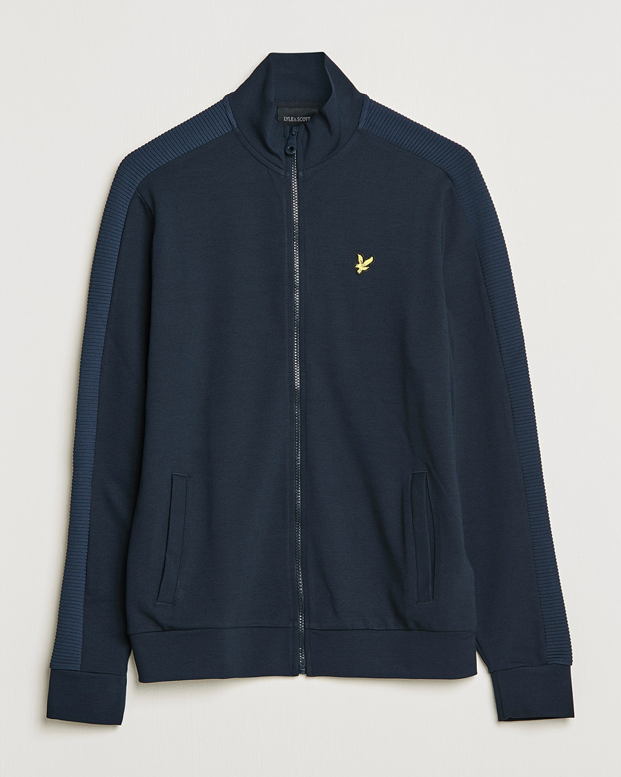Mies | Puserot | Lyle & Scott | Ottoman Track Zip Sweater Dark Navy