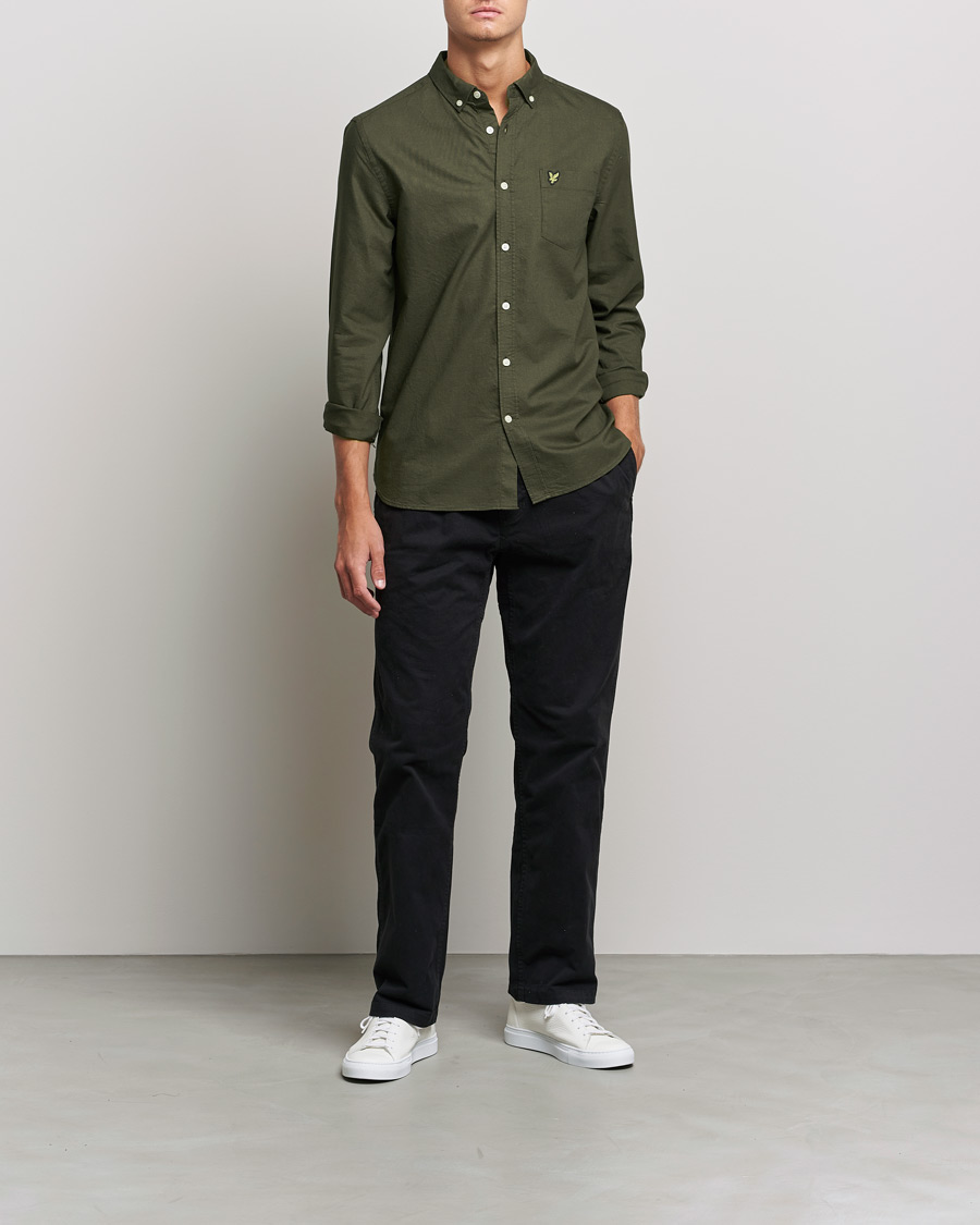 Mies | Kauluspaidat | Lyle & Scott | Lightweight Oxford Shirt Olive