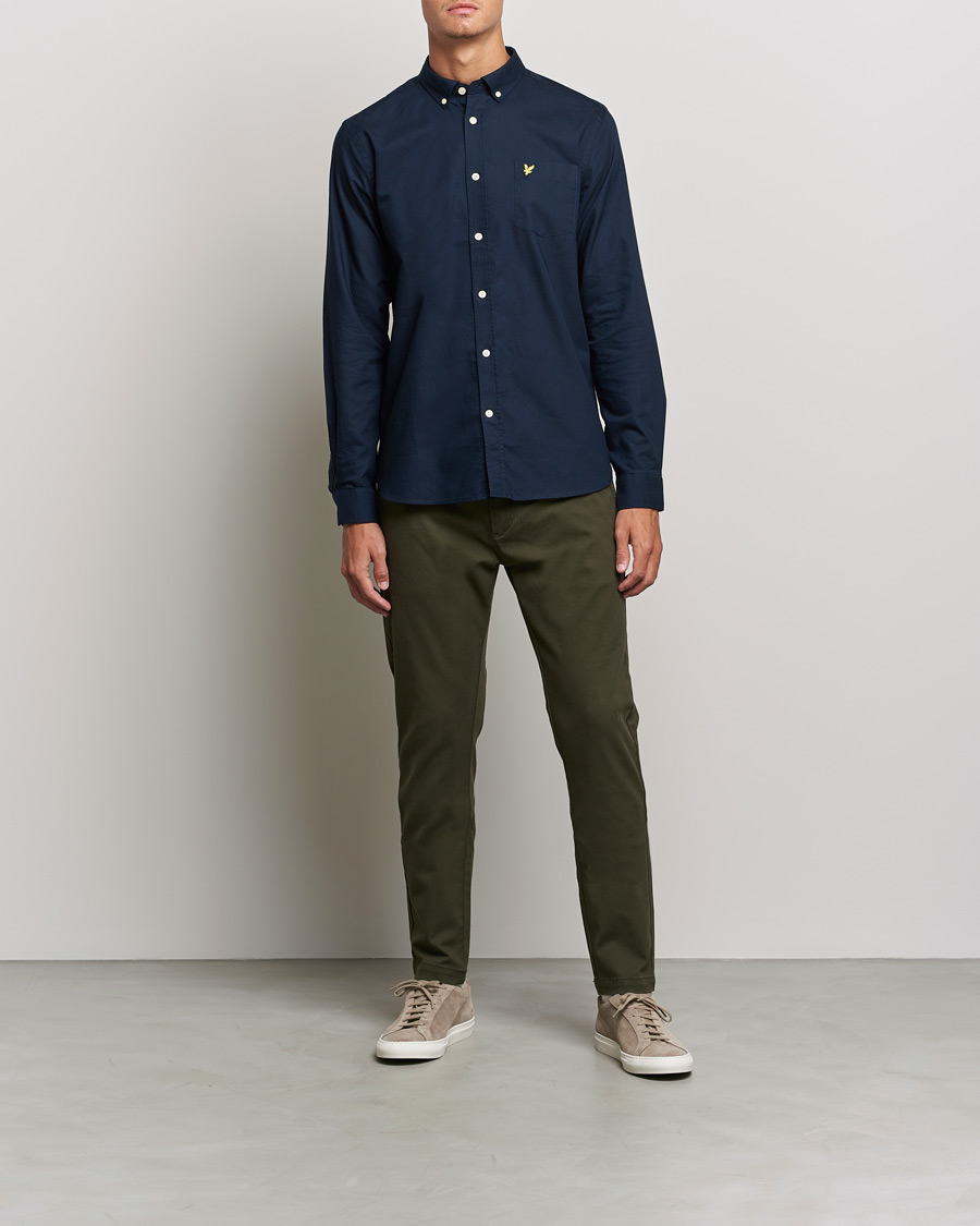 Mies | Kauluspaidat | Lyle & Scott | Lightweight Oxford Shirt Navy