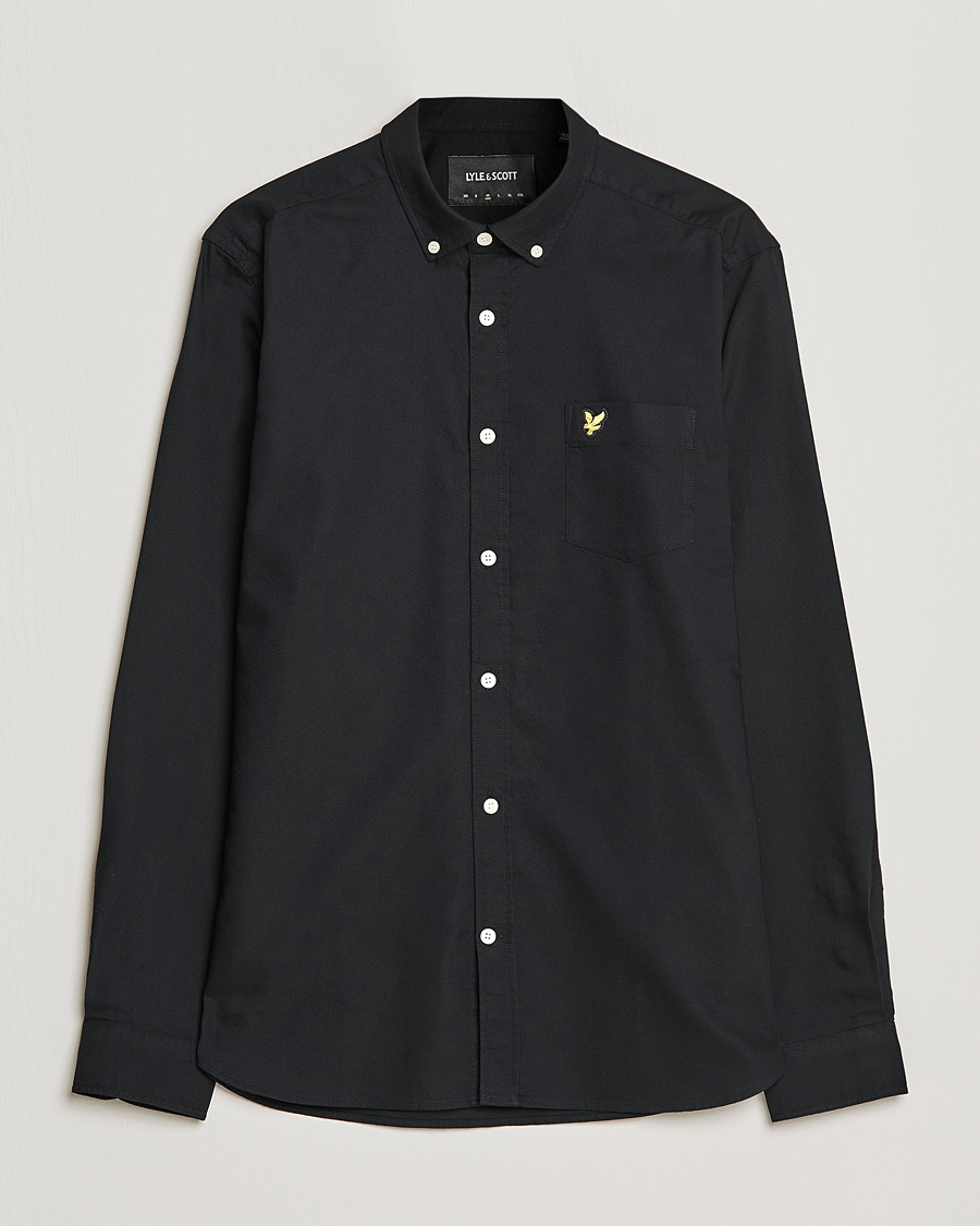 Mies | Kauluspaidat | Lyle & Scott | Lightweight Oxford Shirt Jet Black