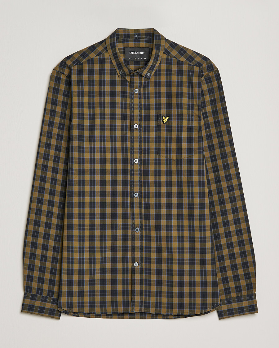 Mies | Kauluspaidat | Lyle & Scott | Checked Poplin Shirt Black
