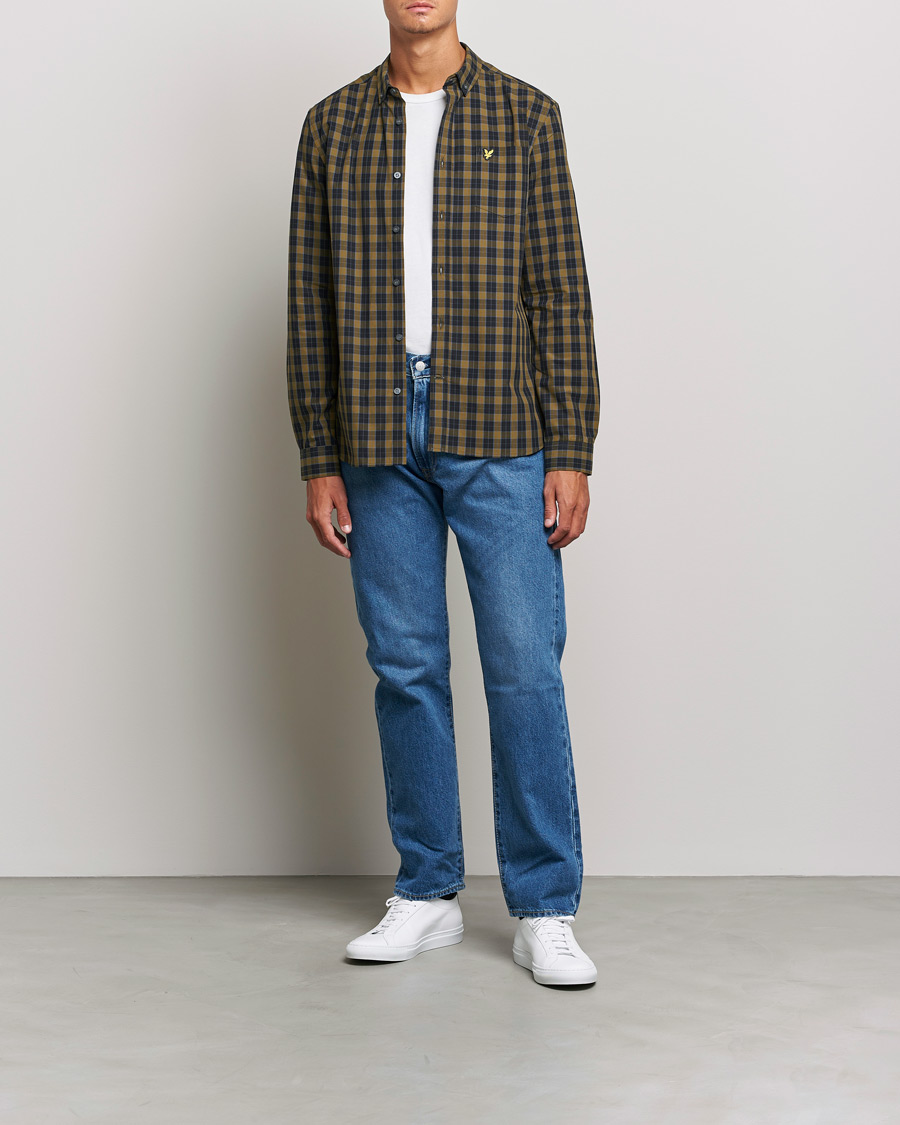 Mies | Kauluspaidat | Lyle & Scott | Checked Poplin Shirt Black