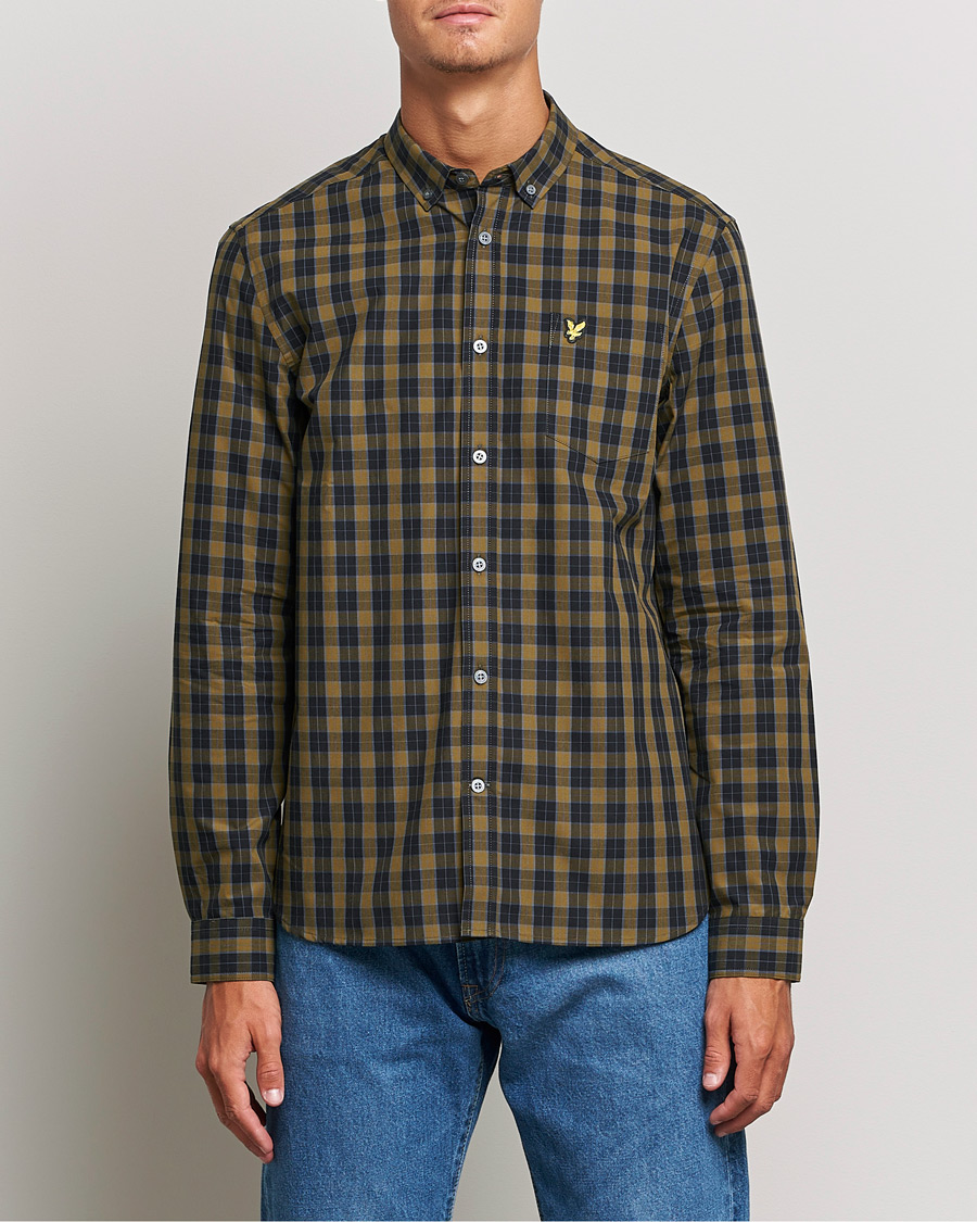 Mies | Kauluspaidat | Lyle & Scott | Checked Poplin Shirt Black