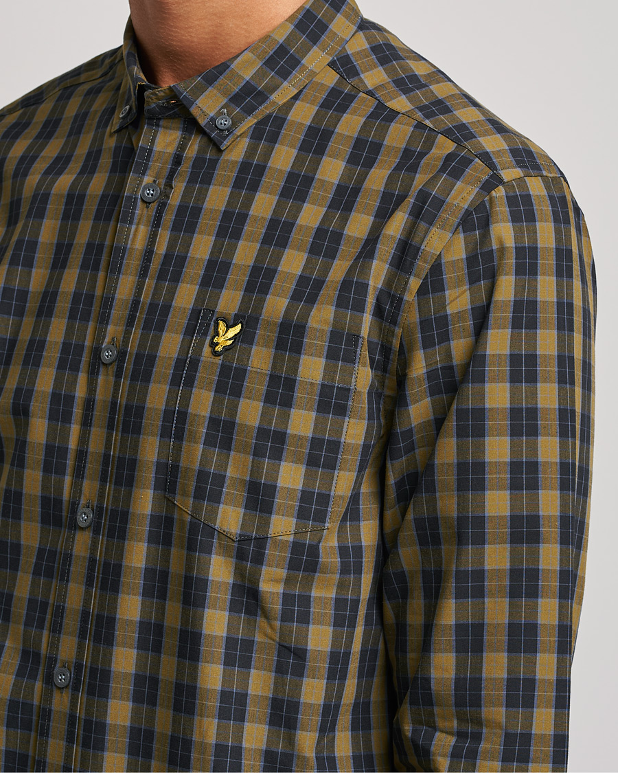 Mies | Kauluspaidat | Lyle & Scott | Checked Poplin Shirt Black
