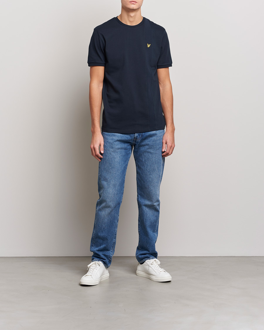 Mies | T-paidat | Lyle & Scott | Panelled Tee Navy