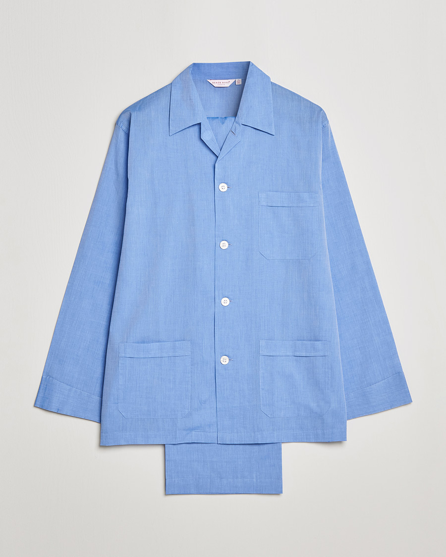 Mies |  | Derek Rose | Cotton Pyjama Set Blue