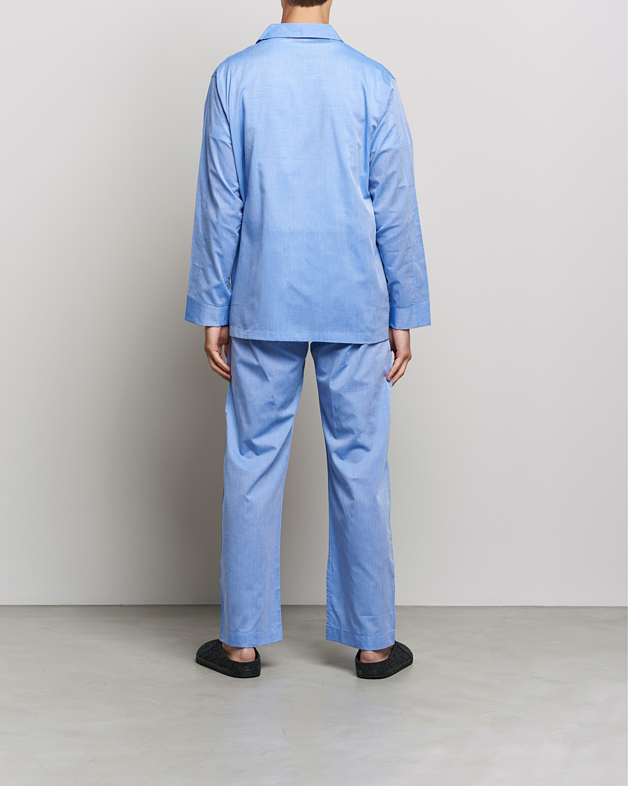 Mies | Derek Rose Cotton Pyjama Set Blue | Derek Rose | Cotton Pyjama Set Blue