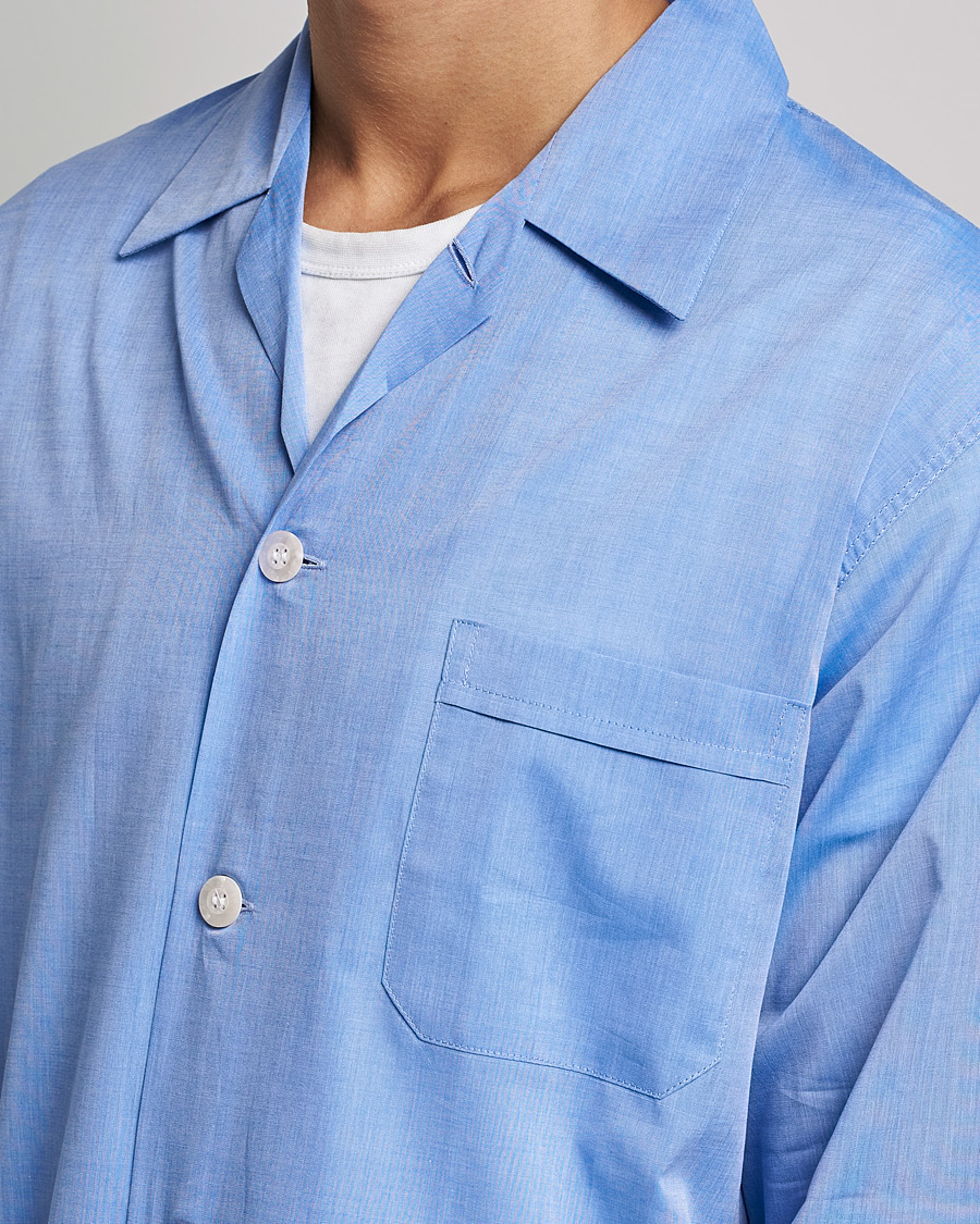 Mies | Derek Rose Cotton Pyjama Set Blue | Derek Rose | Cotton Pyjama Set Blue