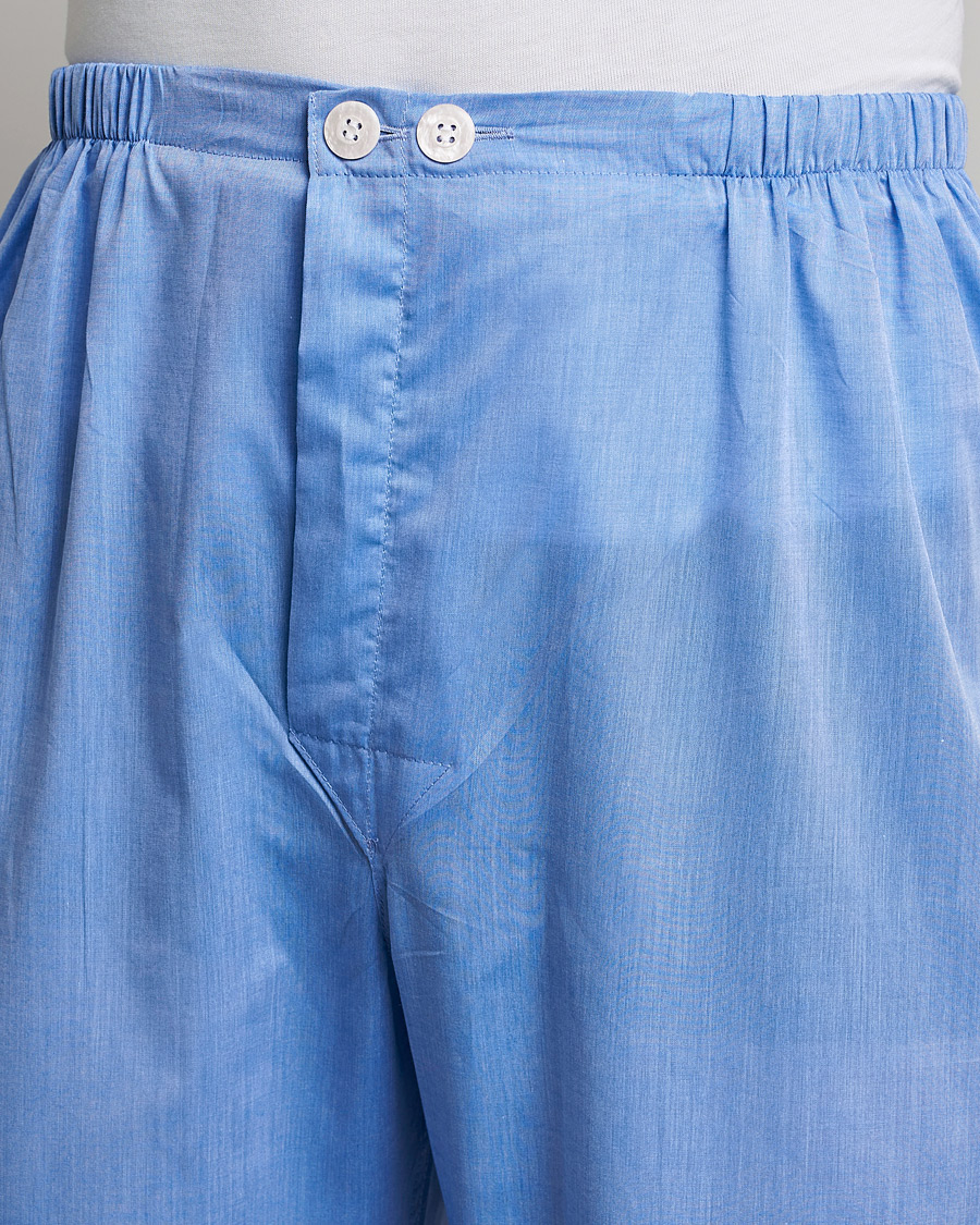 Mies | Derek Rose Cotton Pyjama Set Blue | Derek Rose | Cotton Pyjama Set Blue