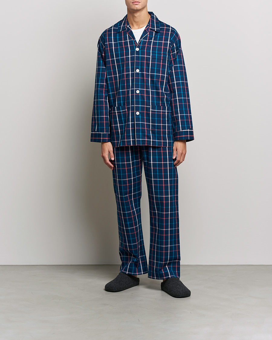 Mies | Yöpuvut ja kylpytakit | Derek Rose | Checked Cotton Pyjama Set Multi