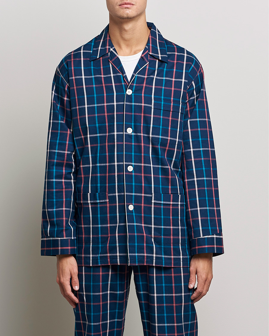 Mies | Oloasut | Derek Rose | Checked Cotton Pyjama Set Multi