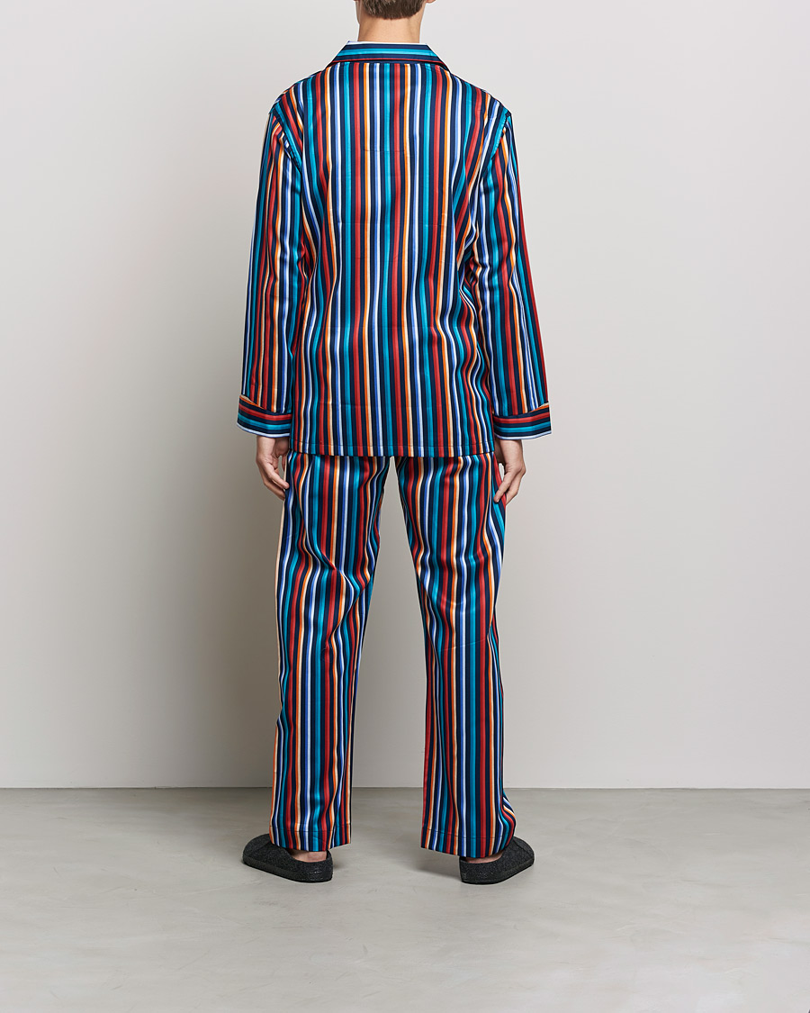 Mies | Yöpuvut | Derek Rose | Striped Cotton Pyjama Set Multi