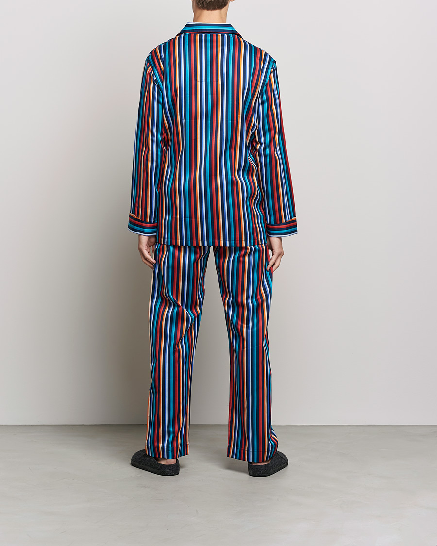 Mies | Yöpuvut ja kylpytakit | Derek Rose | Striped Cotton Pyjama Set Multi