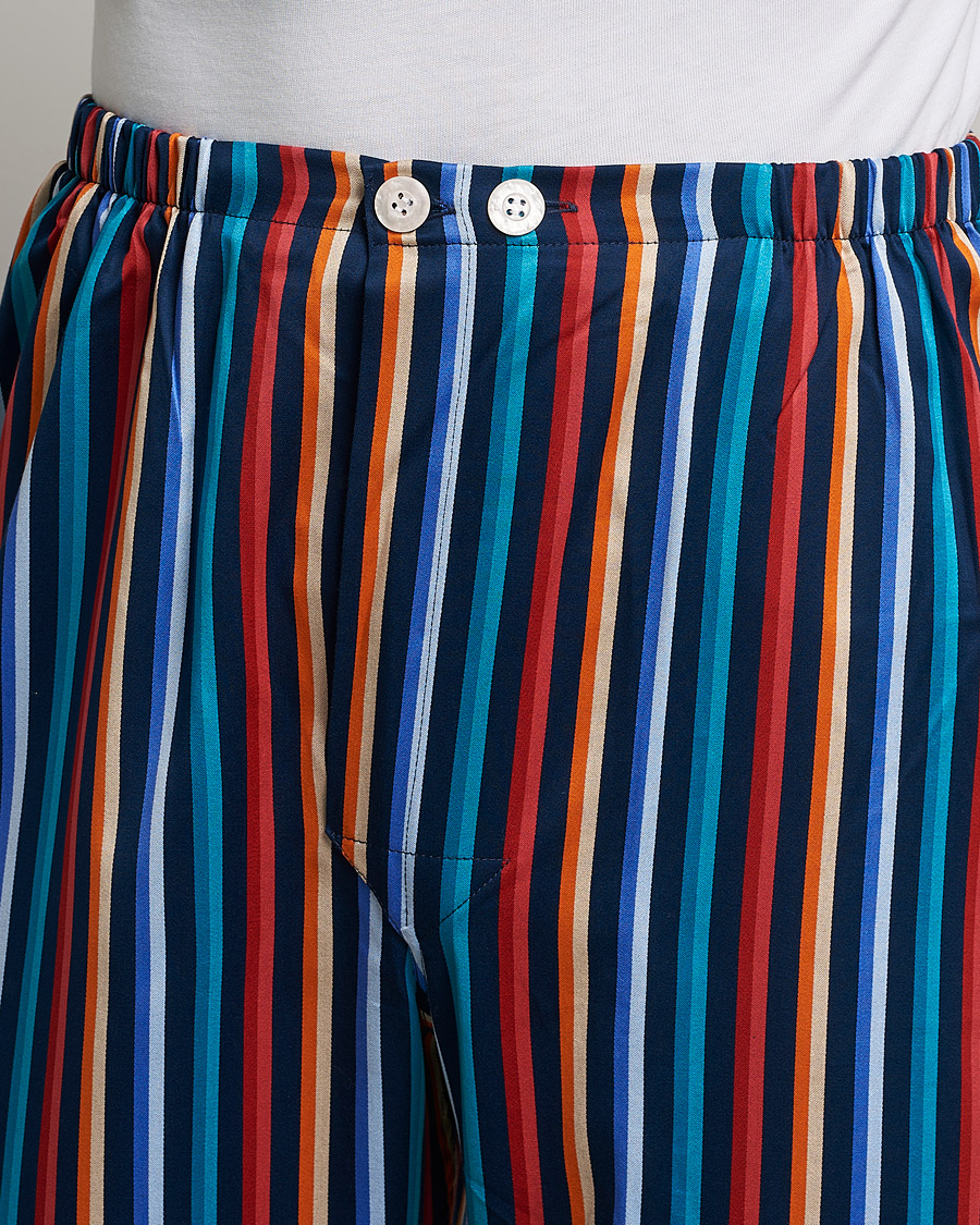 Mies | Yöpuvut ja kylpytakit | Derek Rose | Striped Cotton Pyjama Set Multi