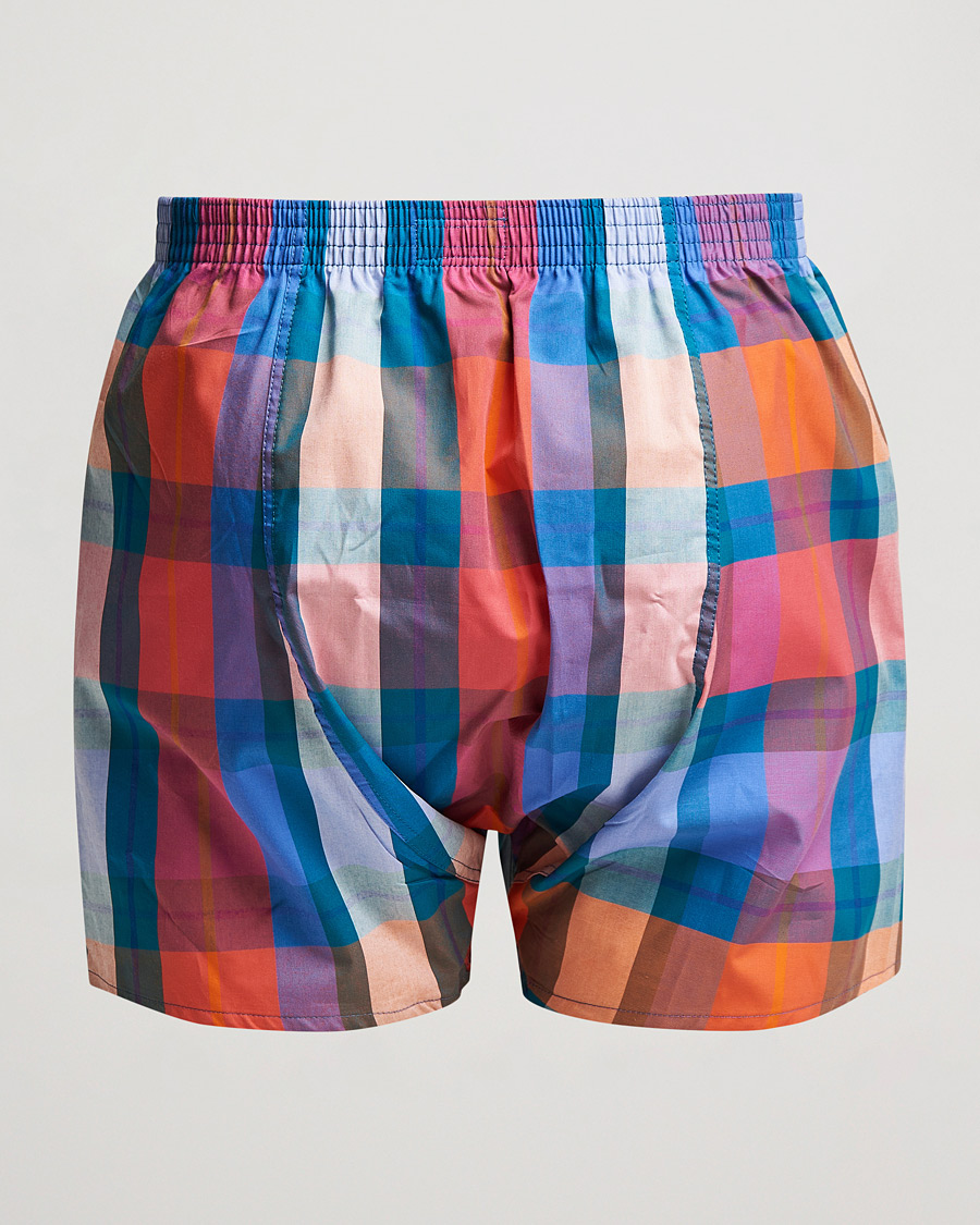 Mies |  | Derek Rose | Classic Fit Checked Cotton Boxer Shorts Multi