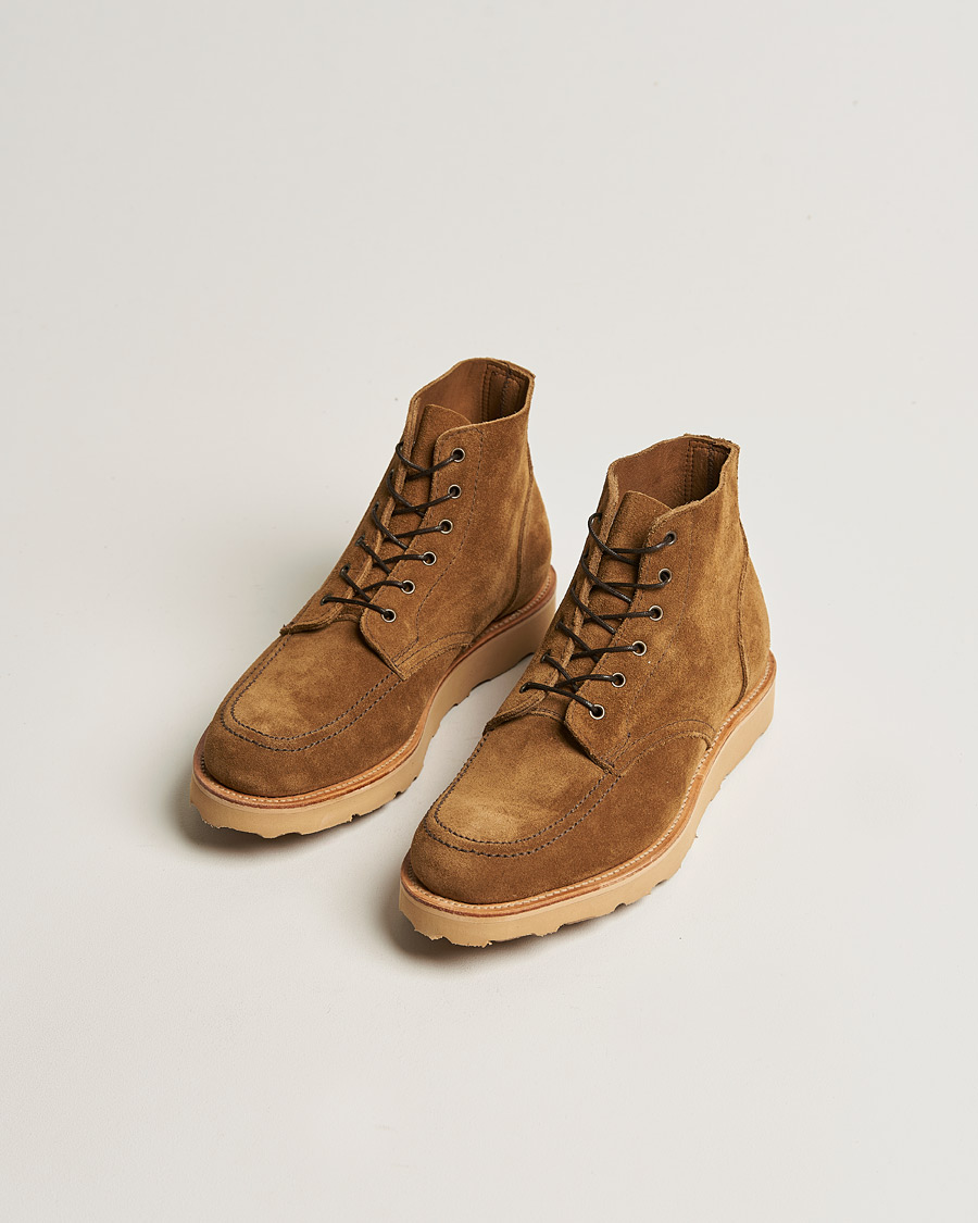 Mies | Sanders Wilson Unlined Apron Boot Tobacco Suede | Sanders | Wilson Unlined Apron Boot Tobacco Suede