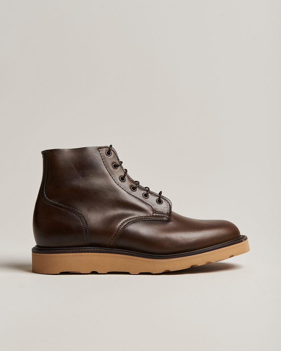 Mies | Sanders Harrison Unlined Derby Boot Brown Calf | Sanders | Harrison Unlined Derby Boot Brown Calf