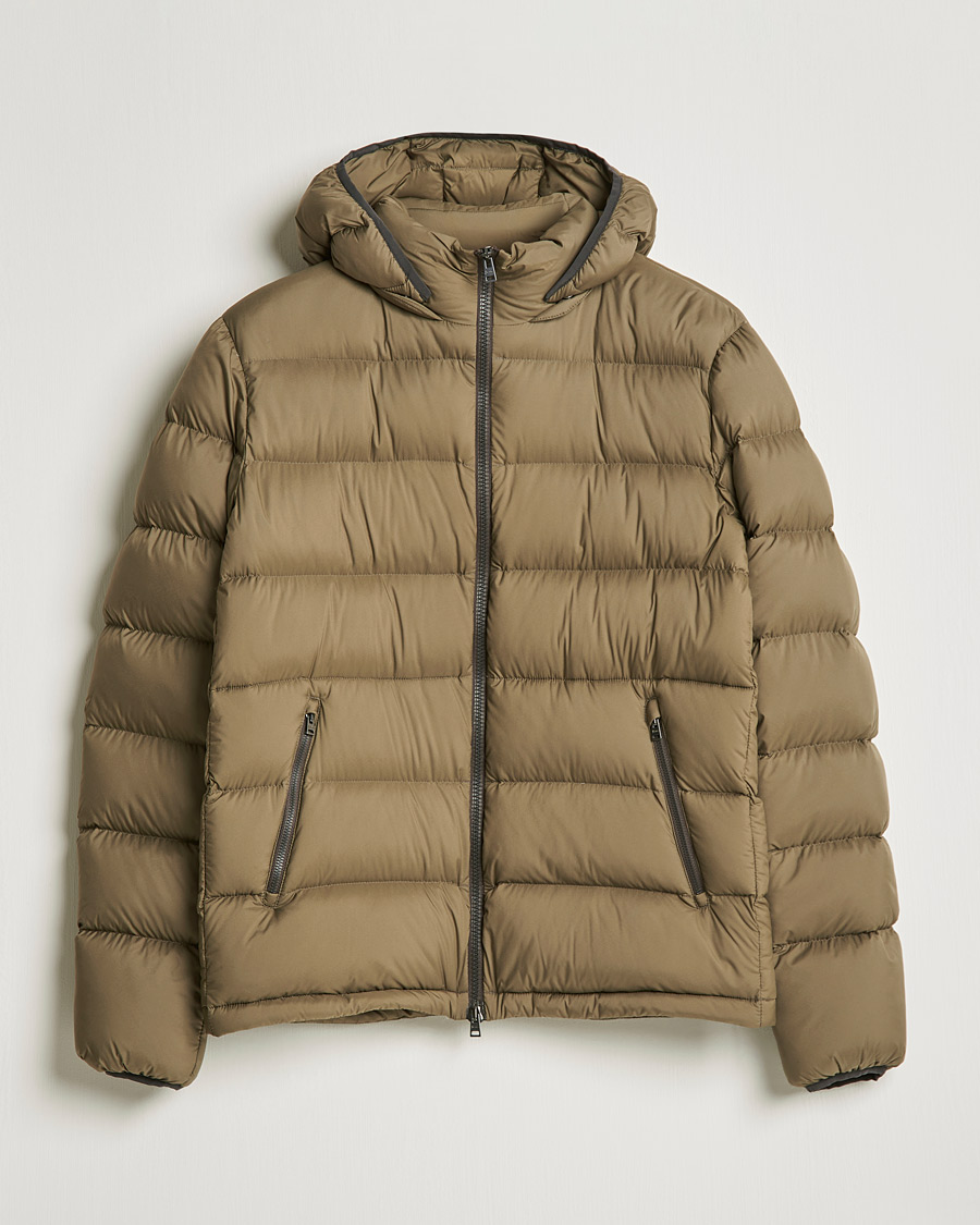 Mies | Takit | Herno | Matt Nylon Down Jacket Military Green