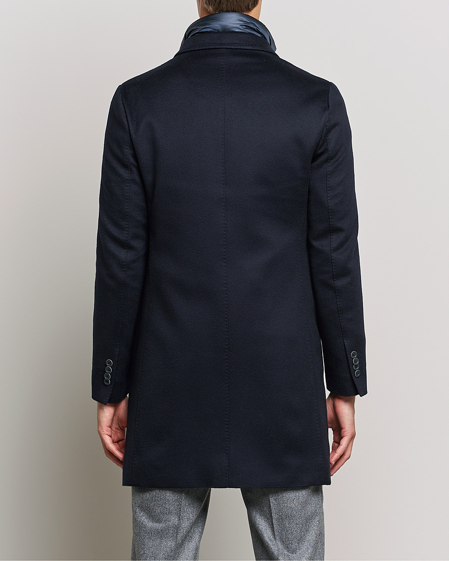 Mies | Takit | Herno | Cashmere Zip Coat Navy
