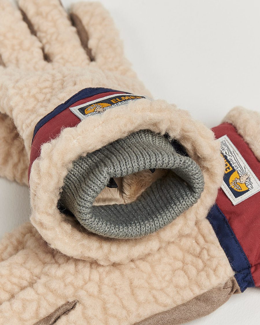 Mies | Elmer by Swany Sota Wool Teddy Gloves Beige/Wine | Elmer by Swany | Sota Wool Teddy Gloves Beige/Wine
