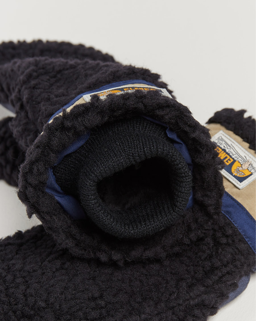 Mies | Elmer by Swany Miyo Wool Teddy Mittens Black | Elmer by Swany | Miyo Wool Teddy Mittens Black