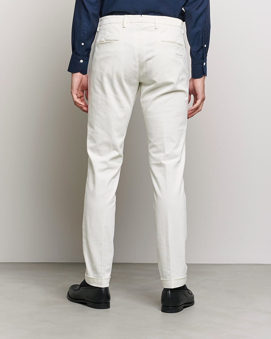Mies | Housut | Briglia 1949 | Slim Fit Cotton Stretch Chino Off White
