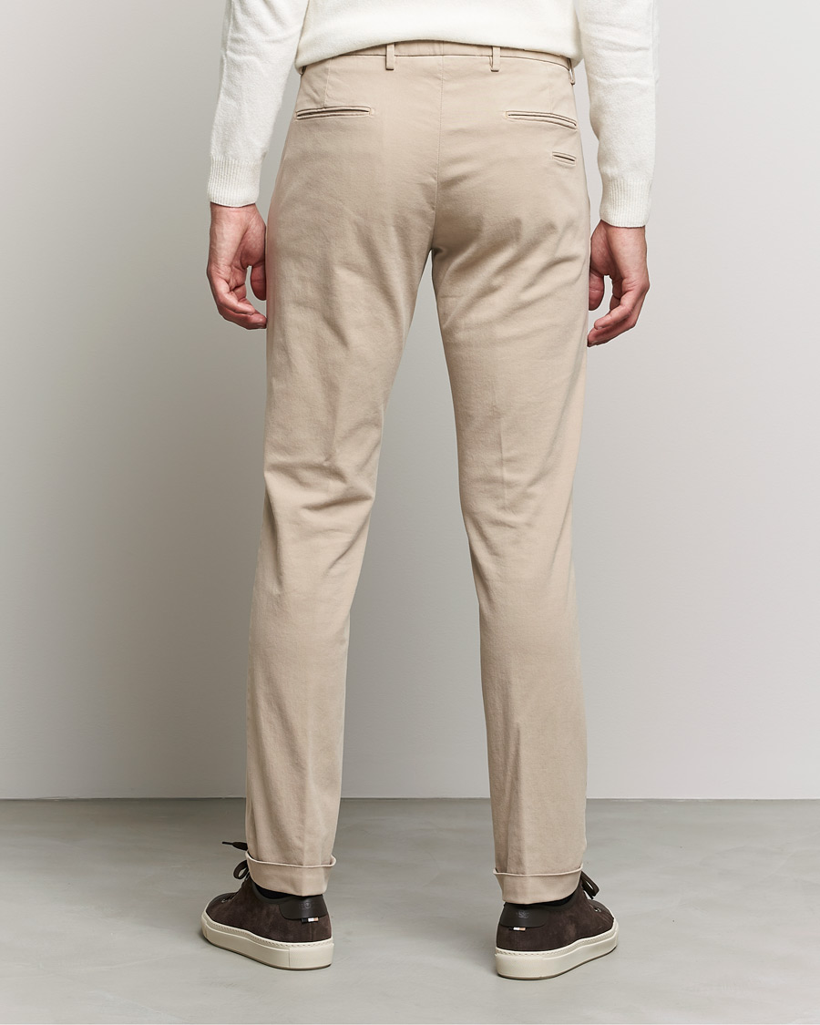 Mies | Housut | Briglia 1949 | Slim Fit Cotton Stretch Chino Beige