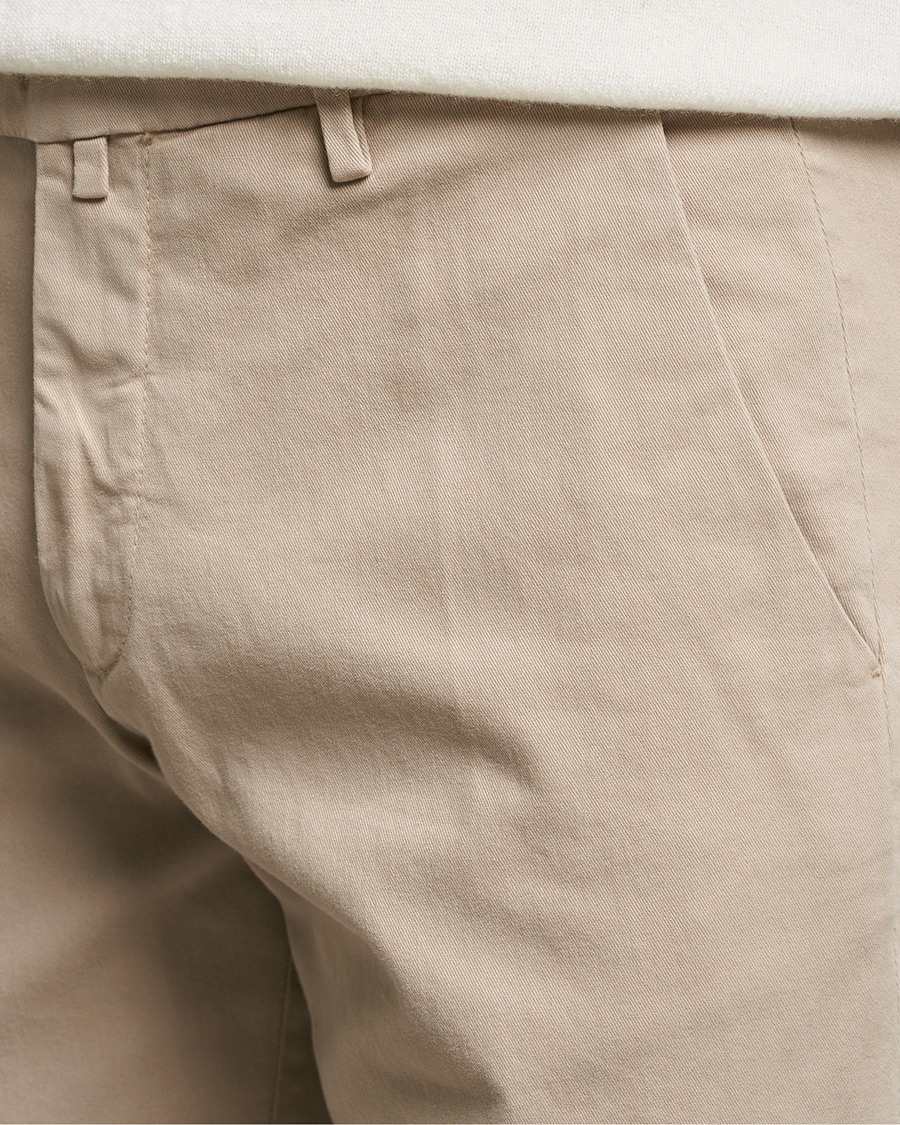 Mies | Housut | Briglia 1949 | Slim Fit Cotton Stretch Chino Beige