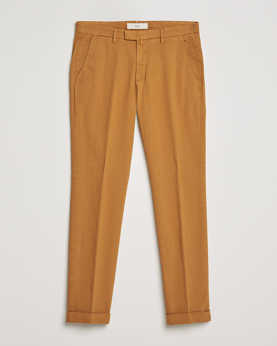 Miehet |  | Briglia 1949 | Slim Fit Cotton Stretch Chino Golden Brown