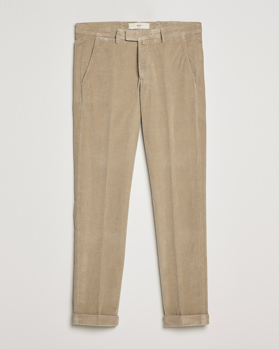 Miehet |  | Briglia 1949 | Slim Fit Corduroy Trousers Beige