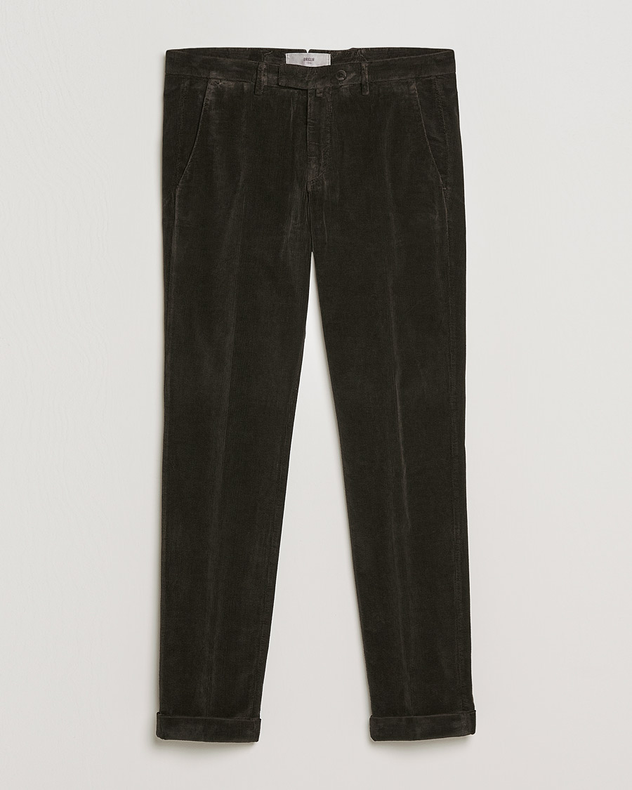 Miehet |  | Briglia 1949 | Slim Fit Corduroy Trousers Dark Brown
