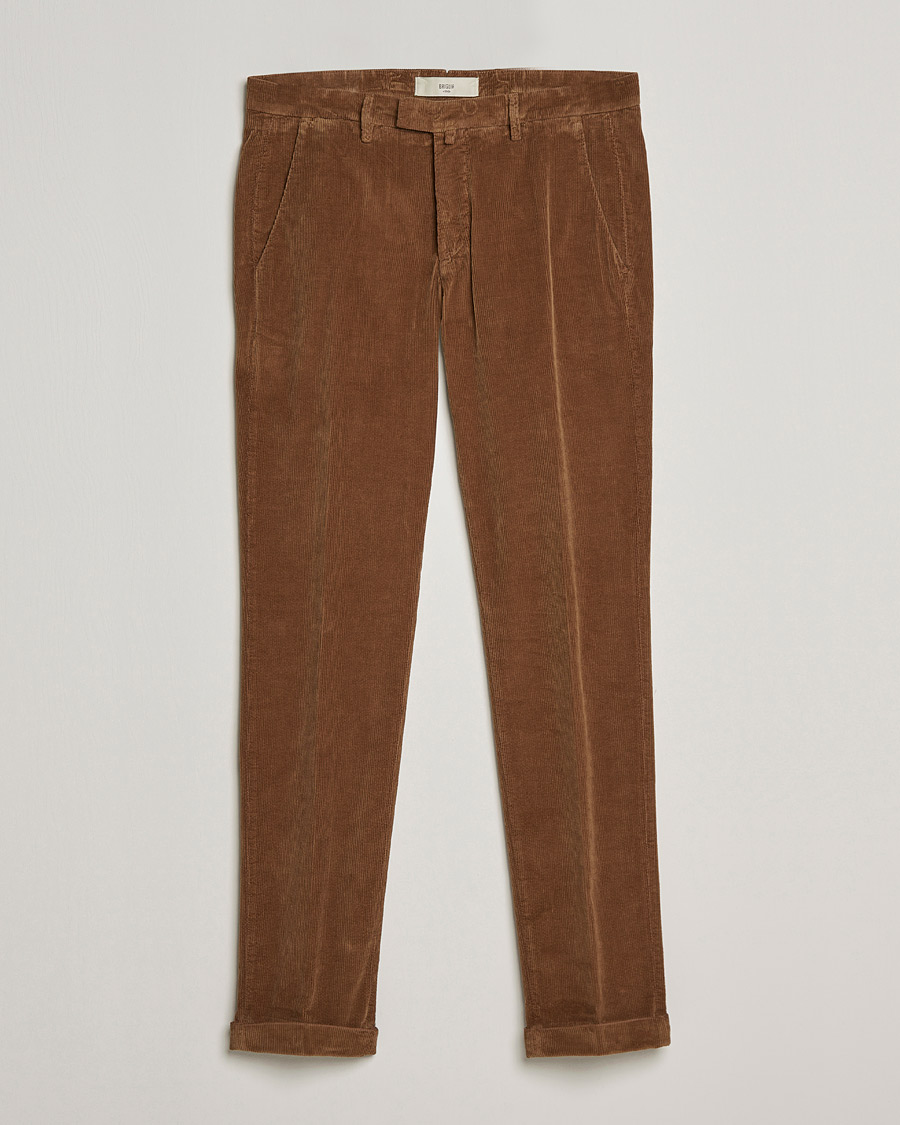 Miehet |  | Briglia 1949 | Slim Fit Corduroy Trousers Brown