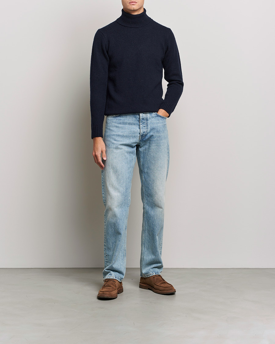 Mies | Puserot | Peregrine | Maker's Stitch Merino Polo Navy