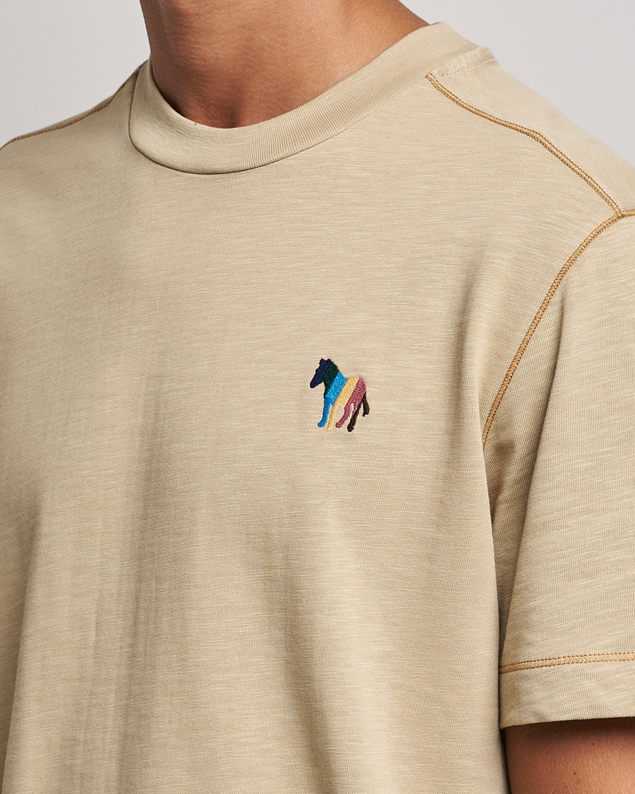 Mies | T-paidat | PS Paul Smith | Zebra Organic Cotton T-Shirt Sand